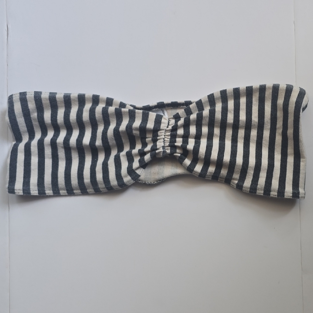 Striped Black and White Bandeau